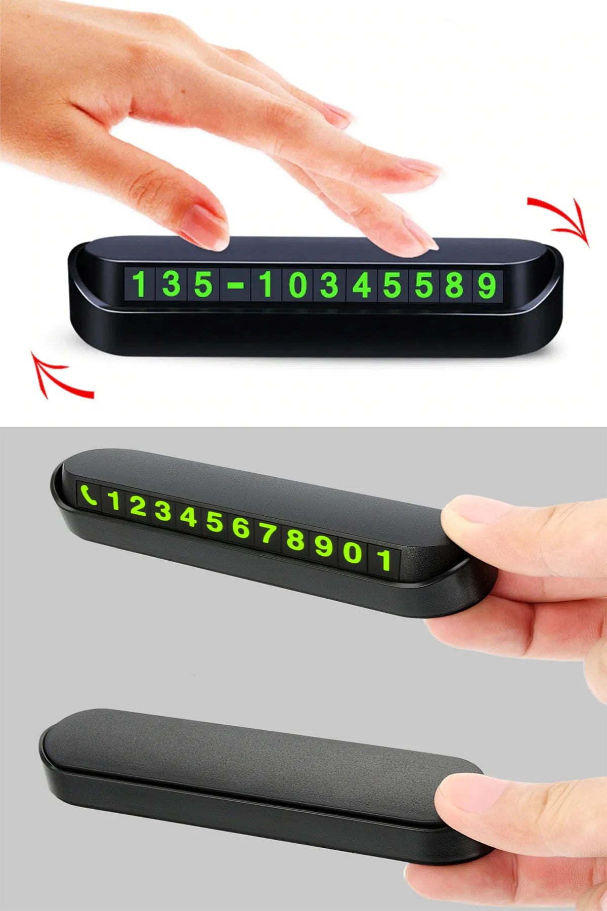 Fosforlu Otomobil Park Numaratörü Aç Kapa Numaratör